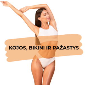 Visos kojos, bikini ir pažastys - 8 procedūros