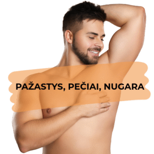 Pažastys, pečiai, nugara